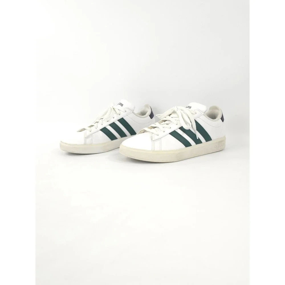 Adidas Grand Court 2.0 (JR2224) Cloudform Shoes White Green Mens Size 8